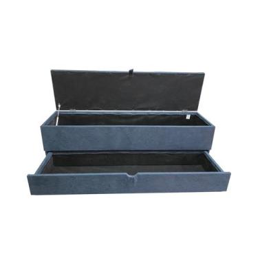 Imagem de Recamier puff baú sapateira e gaveta 1,58 cm para cama queen size-  ci