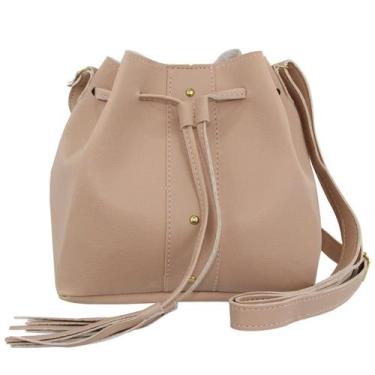 Imagem de Bolsa Feminina Saco Estilosa Pratica - Mariana Leal, Nude