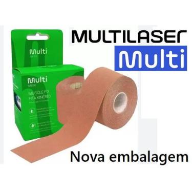 Imagem de Bandagem Elástica Adesiva Multilaser 5mx5cm Cor Bege