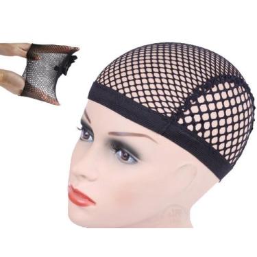 Imagem de Touca De Cabelo De Renda Preta Pacote 1un Wig Cap Furadinha - MIXJAM