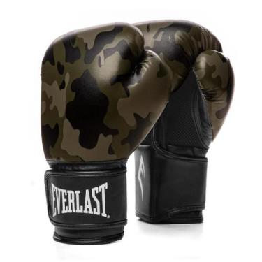 Imagem de Luva De Treino Boxe E Muay Thai 12oz Spark Camuflada Everlast, Verde, 