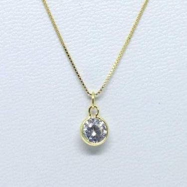Imagem de Corrente Veneziana Folheada Ouro 18k 45cm + Ping Ponto D Luz - Michest