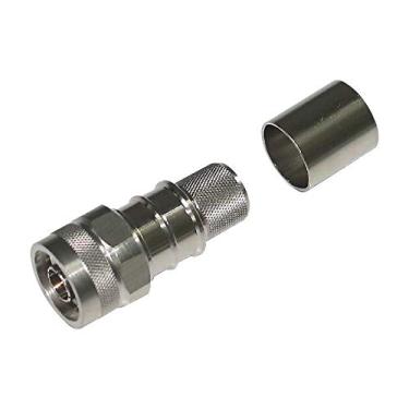 Imagem de Conector N macho – Crimpagem macho para micro-ondas, fácil conector N – EZ-600-NMH-X – Conector EZ para LMR-400- Também funciona com CNT-400 RFC-400 AX-400 (1 cada), 1 Pack