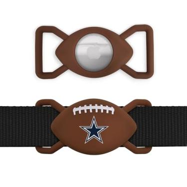 Imagem de Suporte NFL Dallas Cowboys Football Apple AIR TAG para cães, capa para Apple Airtag Tracker, suporte de coleira para dispositivo de rastreamento de cães GPS