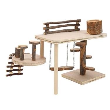Imagem de Brinquedos de Hamster, Esconderijo de Hamster Com Múltiplas Opções de Escalada e Métodos de Mastigação Playground de de Hamster, de Escalada para Pequenos Animais de Estimação