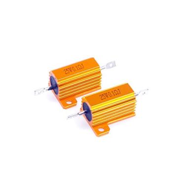 Imagem de LM YN 25 Watt 0,1 Ohm 5% Resistor de Corda de Alumínio Eletrônico Resistor de Ouro para Luzes de LED Inversor Divisor de Frequência Servo Industrial Control 2 peças