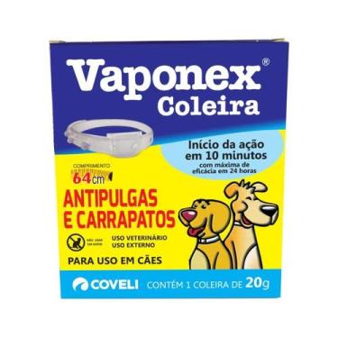 Imagem de Coleira Antipulgas e Carrapatos Vaponex 20g - Coveli