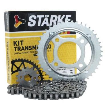 Imagem de Kit Transmissão Relação Moto Cg 125 Fan 2005 - 2008 Aço 1045