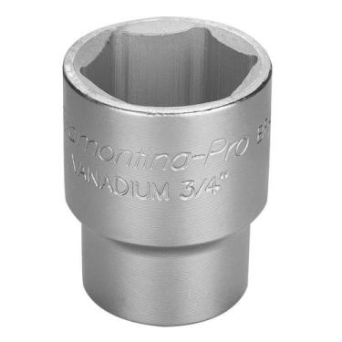 Imagem de Soquete Sextavado Em Aço Cromo Vanádio 36 Mm - Encaixe 3/4" Tramontina
