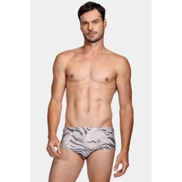 Imagem de Sunga Aramis Estampada Onda Flor Cinza-Masculino