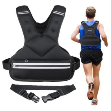 Imagem de JoyPlus Colete de peso ajustável, colete de corrida para treinamento de força, equipamento de treino, exercícios esportivos, fitness, perda de peso para homens, fivela
