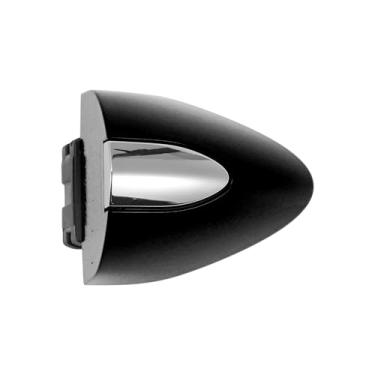 Imagem de Hihaha Tampa da maçaneta da porta externa dianteira direita para Buick LaCrosse 2017-2019 para Buick Enclave 2020-2022 Nº 13597113 Tampa da tampa da moldura de bloqueio 1 peça preta