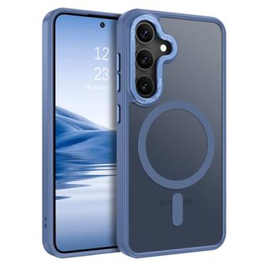 Imagem de BENTOBEN Capa magnética para Samsung Galaxy S24, capa de telefone para Samsung S24 [compatível com Magsafe] Design fosco slim fit macio amortecedor à prova de choque proteção contra quedas meninas