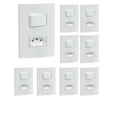 Imagem de kIT 9 CONJUNTOS DE INTERRUPTORES+TOMADA 10A 250V SCHNEIDER