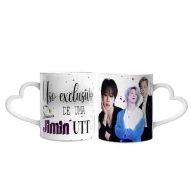 Imagem de Caneca BTS Jimin Utt - Lorraine Canecas, Branca Coraçao