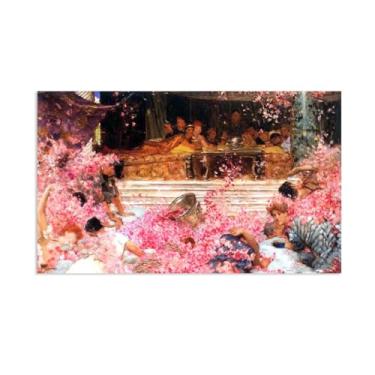 Imagem de MOBYAT Pôster Study for The Roses of Heliogabalus por Lawrence Alma Tadema Prints, reprodução de pintura a óleo, impressão giclée em tela, arte de parede pronta para pendurar para decoração de quarto