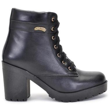 Imagem de Bota Coturno Couro Legitimo Tratorado De Plataforma Confort-Feminino