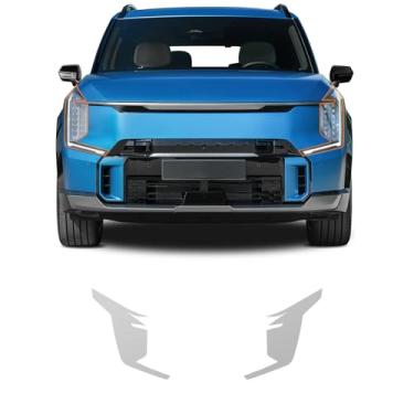 Imagem de FDAIUN Película protetora de tinta automotiva pré-cortada para Kia EV9 GT-Line 2023 2024 brilhante transparente PPF filme TPU HD protetor de arranhões acessórios externos (filme de farol 2 peças)