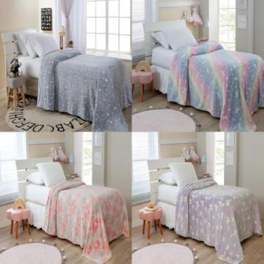 Imagem de Manta Cobertor Shine 200 Cinta 1,50x2,00 Brilha no Escuro Sortido Menina