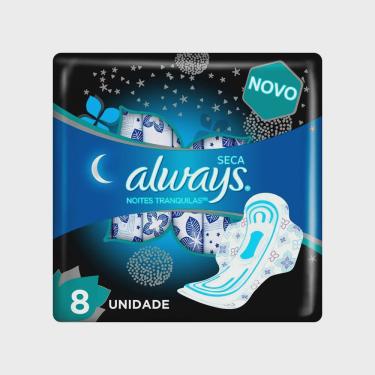 Imagem de Absorvente Always com Abas Noturno Seca c/8un