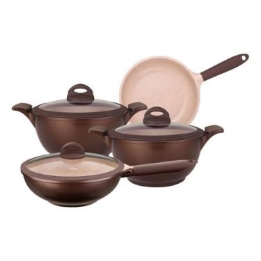 Imagem de Conjunto Belga Tognana Alta Performance Cerâmica + Wok 3,8l