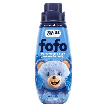 Imagem de AMACIANTE DE ROUPA CONCENTRADO AZUL TUDÃO FOFO FRASCO 500ML