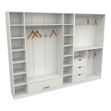 Imagem de Kit Closet Loja Armário Colmeia Cabideiro M101 Quarto Roupa