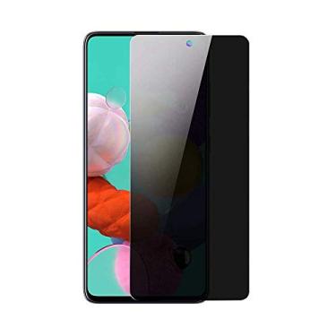 Imagem de UPONEW [Pacote com 2 para Samsung Galaxy A71 5G SM-A716U Protetor de tela de vidro temperado antiespião rigidez 9H protetor de vidro frontal