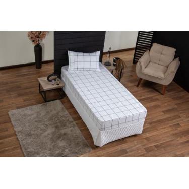 Imagem de Jogo De Lençol Roupa De Cama Solteiro 2 Peças Com Aba - Riffo Store, C