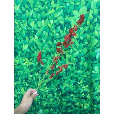 Imagem de Haste Galho Orquídea Chuva de Ouro Artificial P/ Arranjos e Decoração 