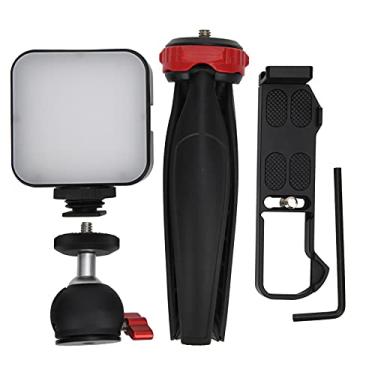 Imagem de Kit de vlogging para G7X2/G7X3 - Tripé de mesa com luz de preenchimento e aderência - Suporte compacto para câmera e conjunto de acessórios