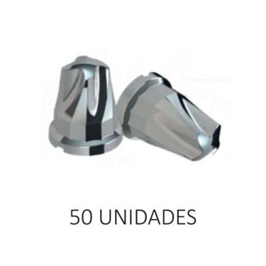 Imagem de Capa De Porca 27mm Style Cromada - Plástico 50 Unidades - Bepo