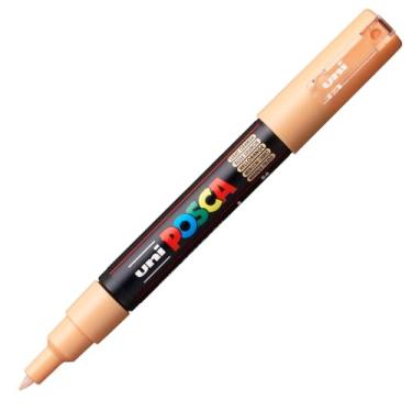Imagem de PC-1M Caneta POSCA 0.7mm, Uni-Ball, Laranja Claro, Caixa com 6 unidades