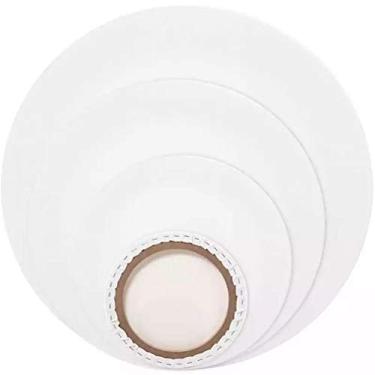 Imagem de Lurrose Moldura Redonda Para Pintura A Óleo De 30 Cm - Tela De Algodão Branca - Pinturas - Obra De Arte