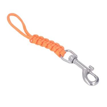 Imagem de Habitação de Câmera Subaquática que Transporta Cordão, Cordão de Mergulho, Corda de Nylon de Aço Inoxidável para Transportar Câmera Subaquática, Ferramenta de Segurança (Laranja)