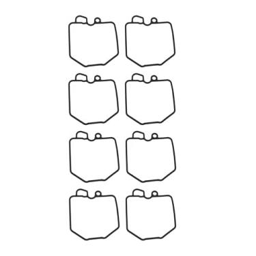 Imagem de Kit de reparo de carburador de motocicleta de borracha compatível com CB650 CB650C personalizado CB650SC Nighthawk CX650C CB personalizado CX 650 C SC (8 peças)