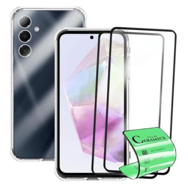 Imagem de Kit Capa Capinha Anti Impacto + 2 Películas Ceramica 9D Para Samsung Galaxy A35
