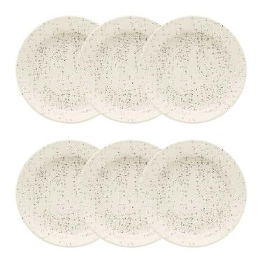 Imagem de Conjunto de Pratos Fundos 06 Peças Flat Chuvisco Oxford