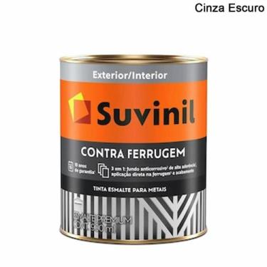 Imagem de Suvinil Esm. C. Ferrugem Br 0,9L Cinza Escuro 50581372 - 100393