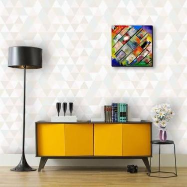 Imagem de Papel de Parede Autocolante Triângulos em Tons Pastéis 270 - Inove Pap