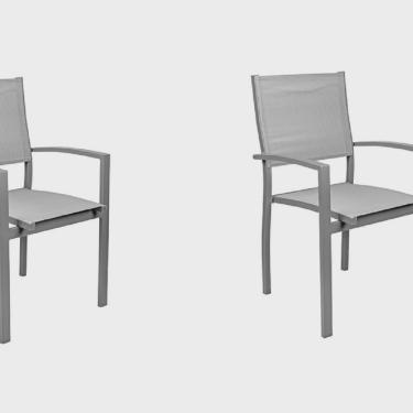 Imagem de Conjunto 2 Cadeira Alumínio Angra
