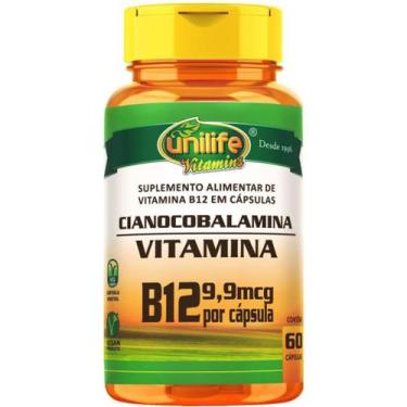 Imagem de Vitamina B12 Pura Alto Teor De Cianocobalamina 450mg 60 Capsulas Vegan