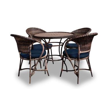 Imagem de Conjunto De Mesa 4 Poltronas + 1 Mesa Duna Midnight