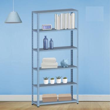 Imagem de Estante Para Livros Com Estrutura Metálica 6 Prateleiras Azul Dali