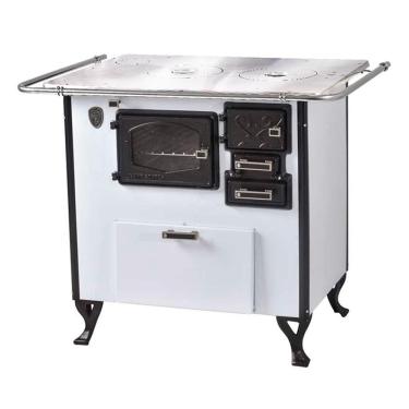 Imagem de Fogão A Lenha C Forninho Esq Branco Fornospinhal Alumínio N2