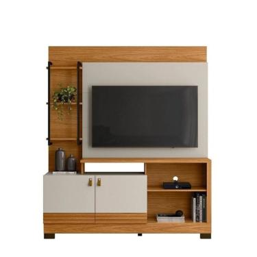 Imagem de Home Alagoas 160cm Para Tv De Até 50 Polegadas Linea Brasil Nature Com Off White