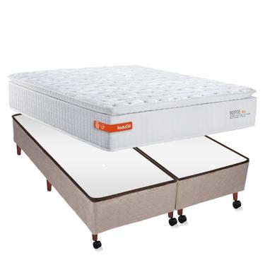 Imagem de Conjunto Inducol Inspire Latex Box Castor Revolution Híbrido Queen Size 158x198x75cm