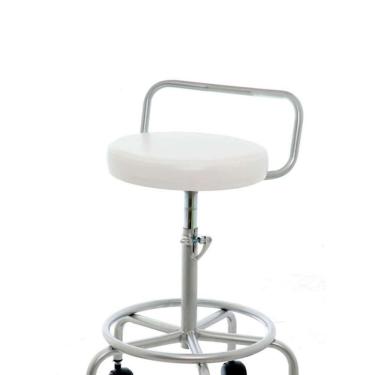 Imagem de Banco Regulavel E Giratorio Com Pistao Branco