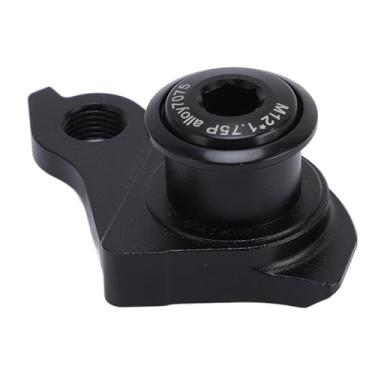 Imagem de Cabide do Desviador Universal, Liga de Alumínio Premium, Instalação Fácil, Bicicletas, Design Leve, Substituição Rápida, Entusiastas do Ciclismo Ao Ar Livre, Preto Fosco