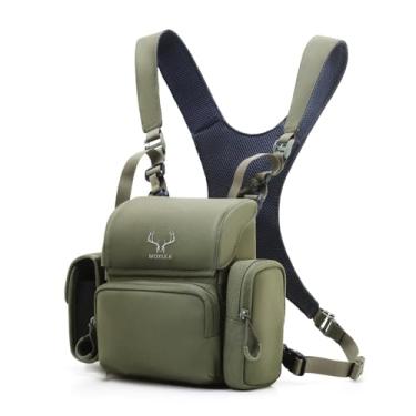 Imagem de MOXULE Mochila De Peito Com Arnês Para Binóculos: Estojo Binóculos Bolso Telêmetro Caça, Observação Pássaros E Caminhadas
